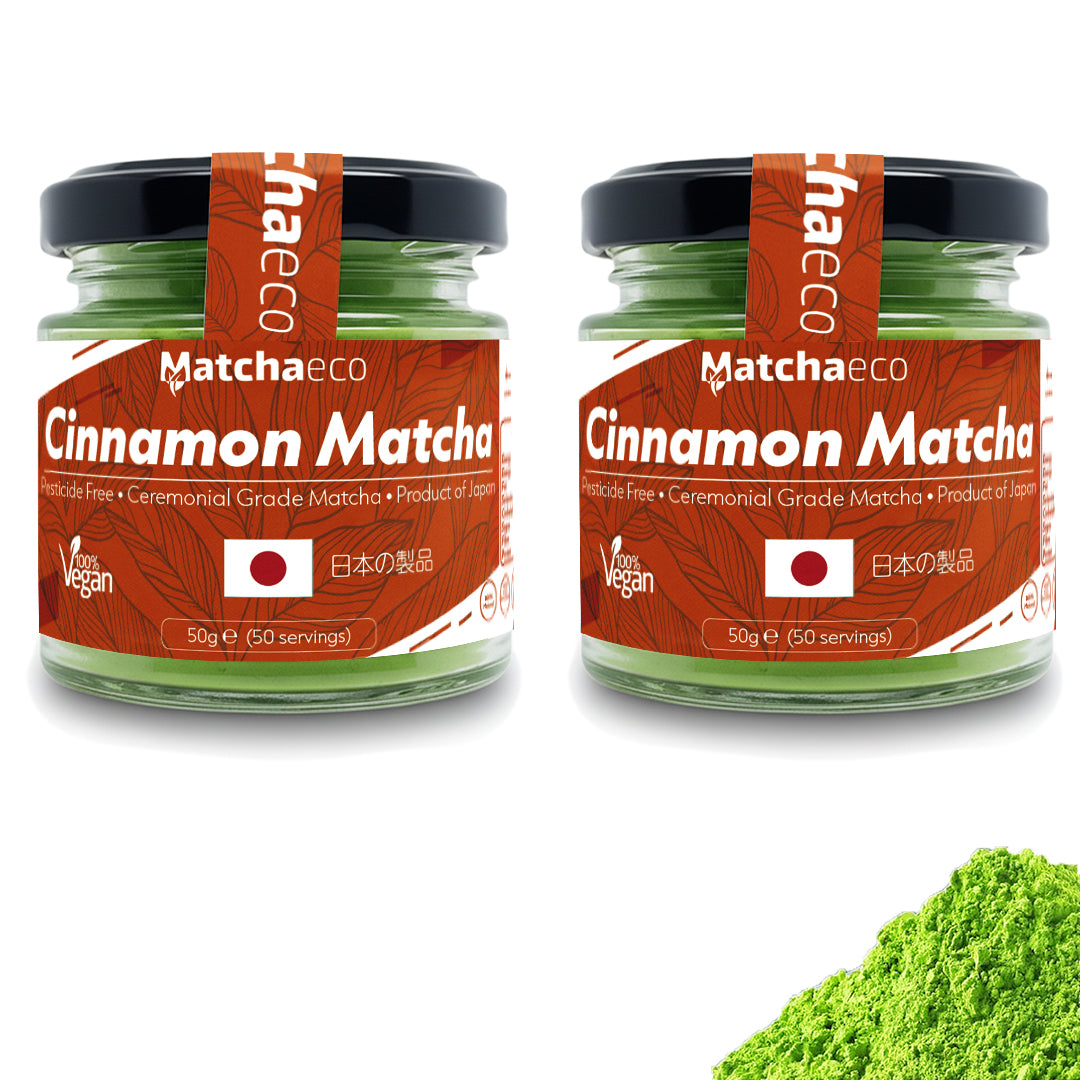 Matchaeco Cinnamon matcha green tea powder ceremonial grade