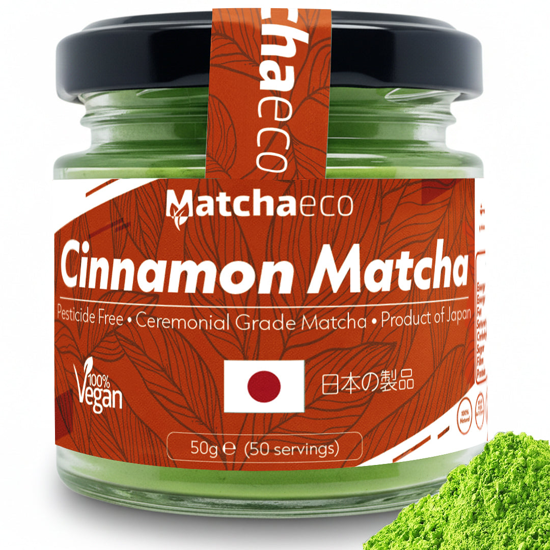Matchaeco Cinnamon matcha green tea powder ceremonial grade