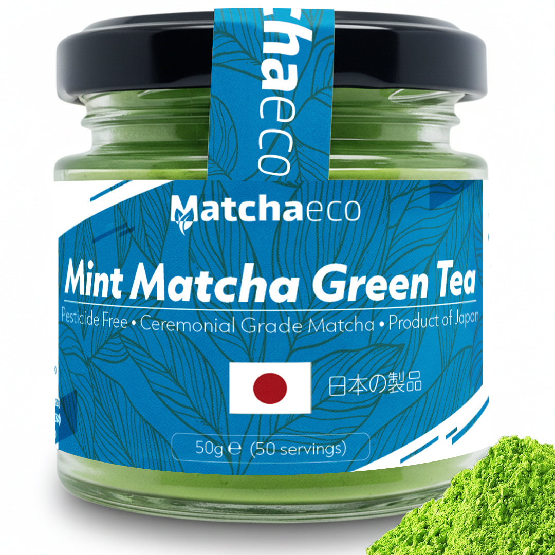 Matchaeco Mint matcha green tea powder ceremonial grade