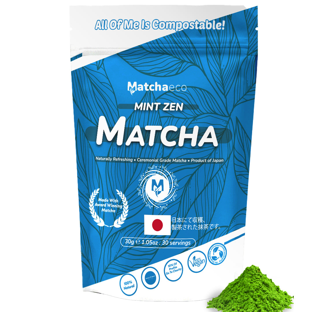 Matchaeco | Matcha Green Tea Powder Compostable Pouches