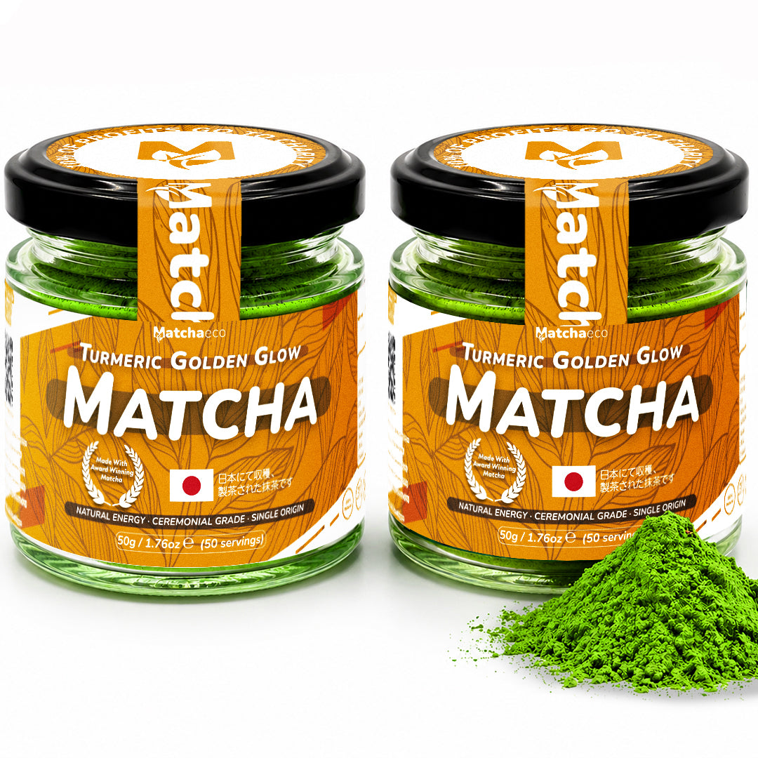 Matchaeco Turmeric matcha green tea powder ceremonial grade