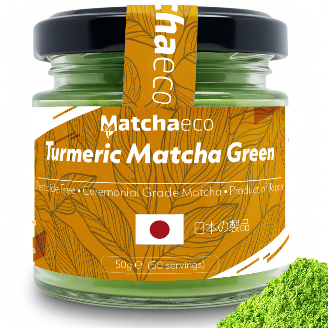 Matchaeco Turmeric matcha green tea powder ceremonial grade