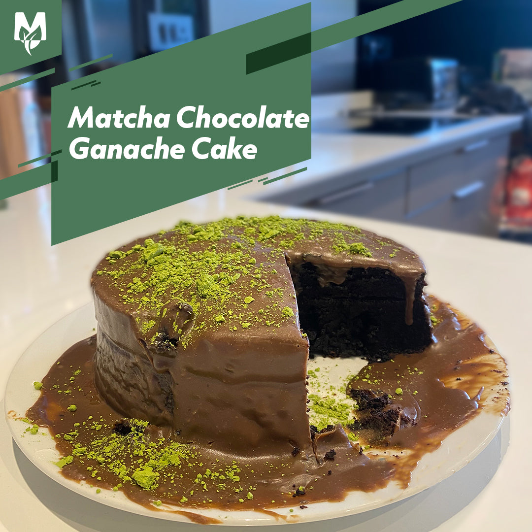 Matchaeco |  Matcha Chocolate Ganache Cake