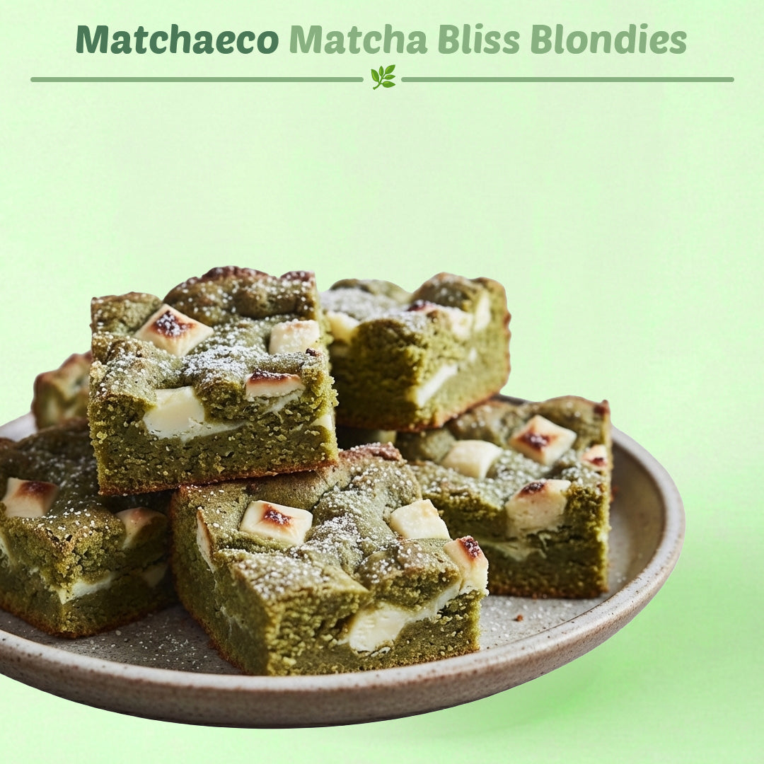 🍵🍫 Matcha Bliss Blondies