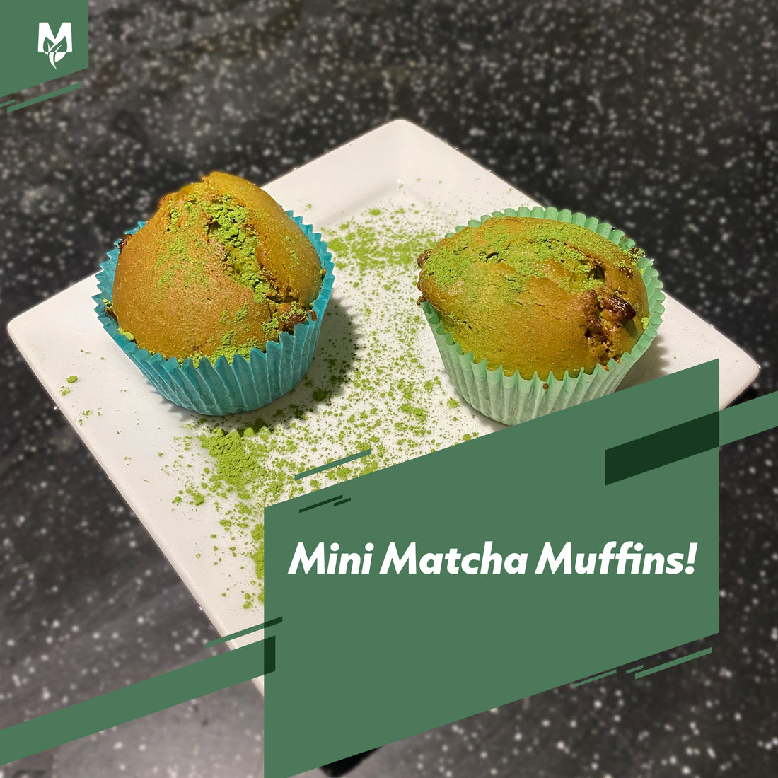 Matchaeco Mini Matcha Muffins