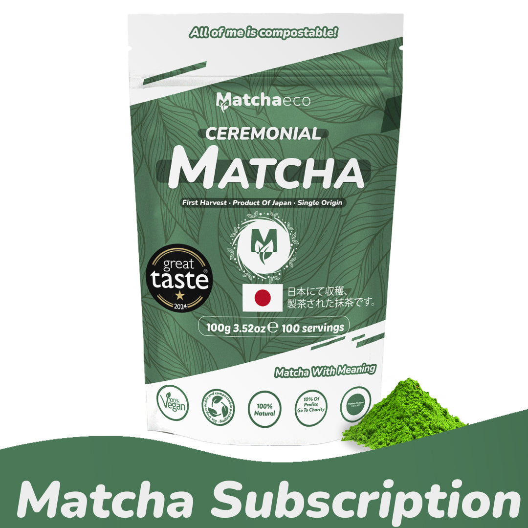 Matchaeco Ceremonial Grade Matcha Pouch | MATCHA SUBSCRIPTION