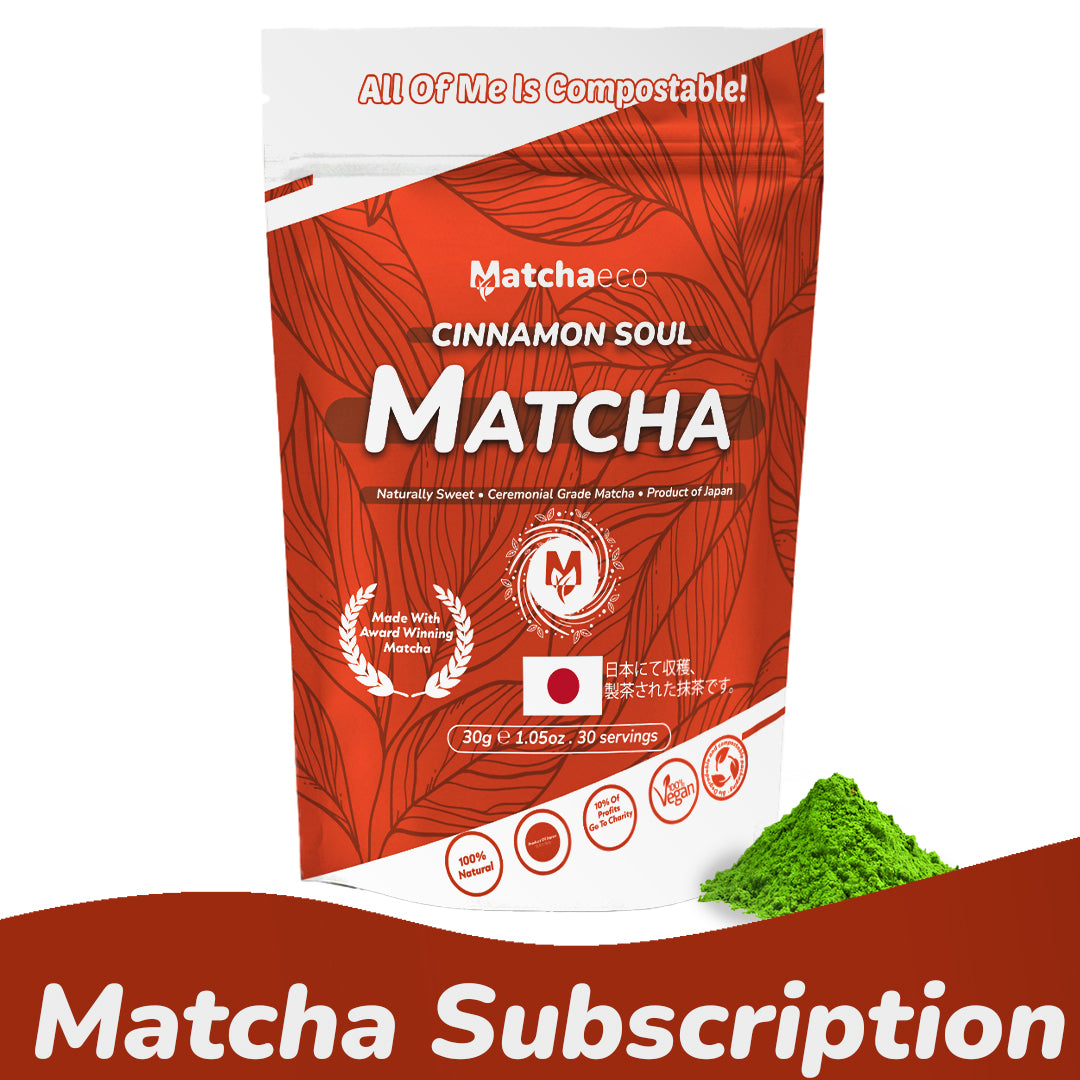 Matchaeco Ceremonial Grade Matcha Pouch | MATCHA SUBSCRIPTION