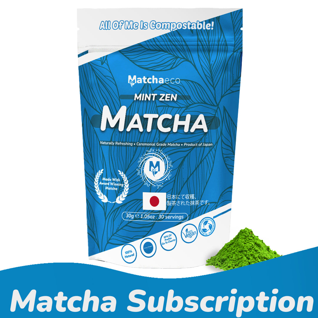 Matchaeco Ceremonial Grade Matcha Pouch | MATCHA SUBSCRIPTION