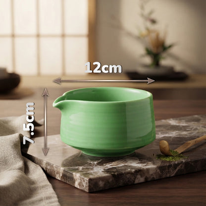 Matchaeco matcha bowl dimmensions 12cm x 7.5cm