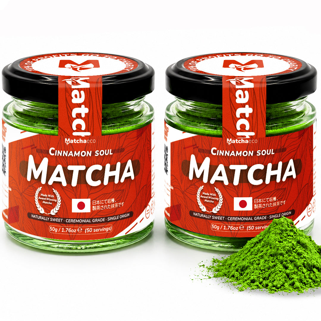 Matchaeco Cinnamon matcha green tea powder ceremonial grade