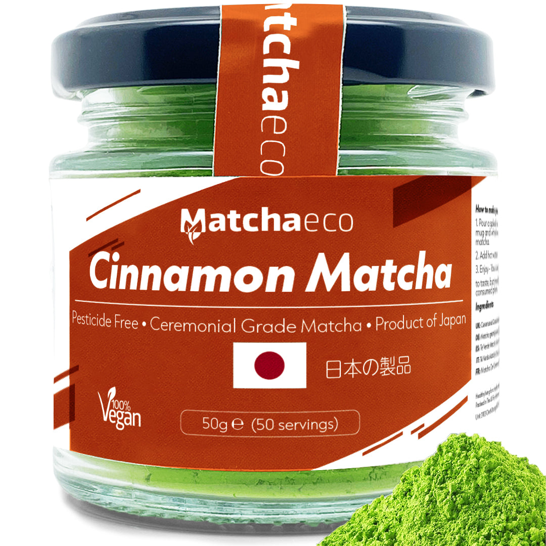 Matchaeco Cinnamon matcha green tea powder ceremonial grade