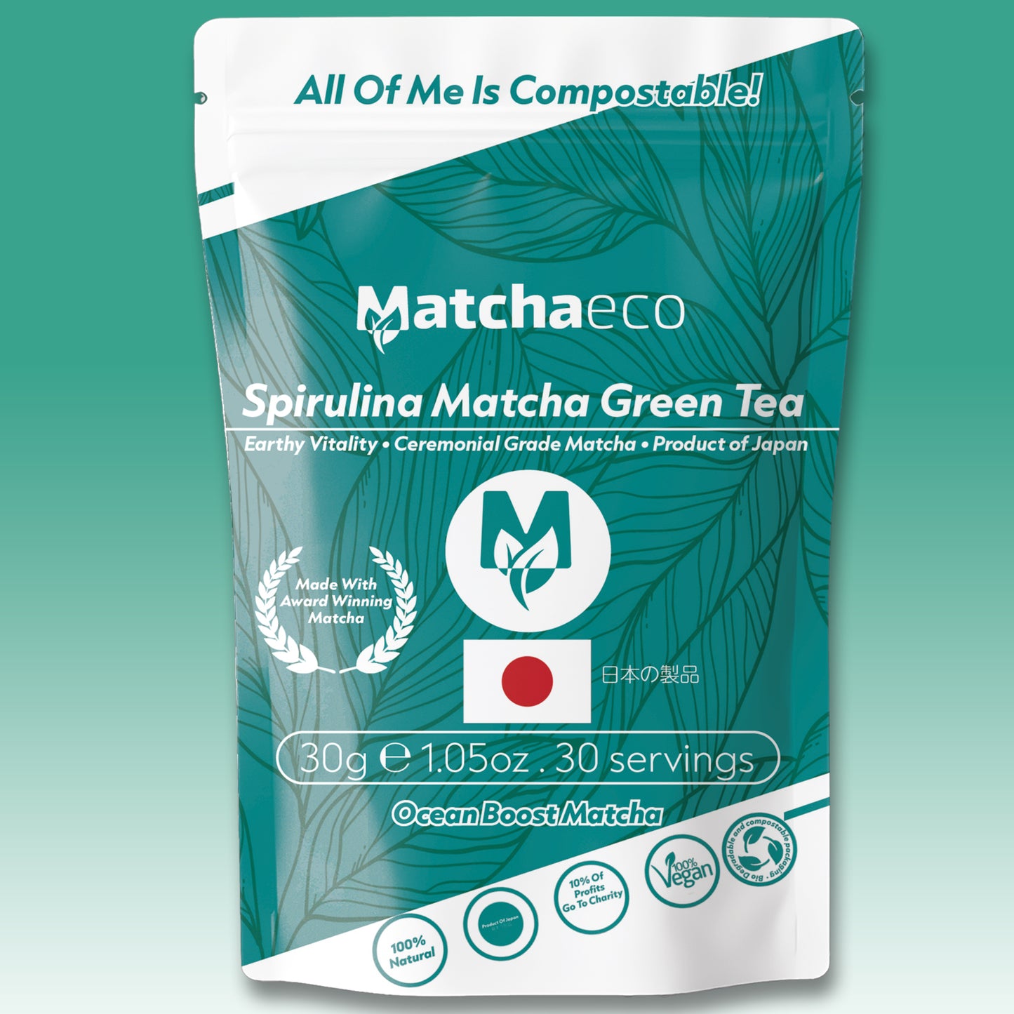 Matchaeco Mix ’n’ Matcha | 5-Flavour Matcha Tasting Bundle | 5 x 30g Compostable Pouch
