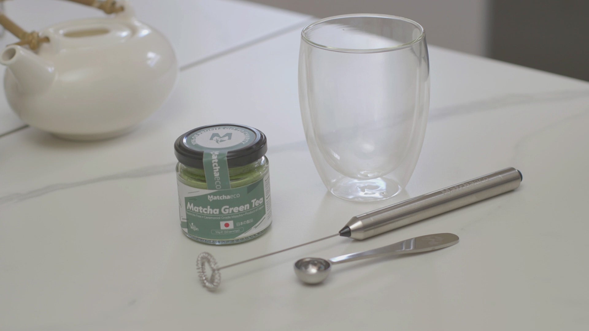 matchaeco modern matcha set making matcha