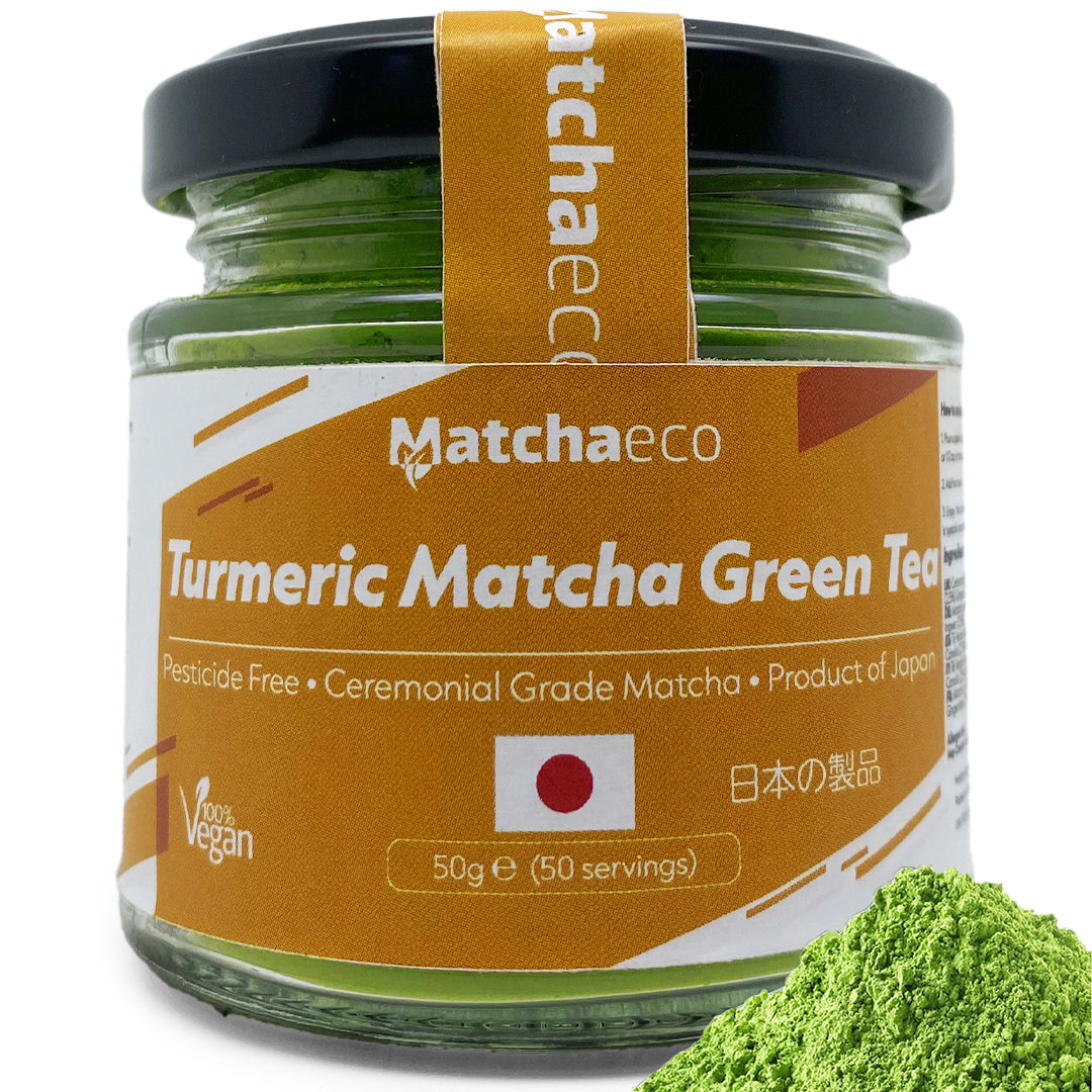 matchaeco 50g matcha green tea powder turmeric
