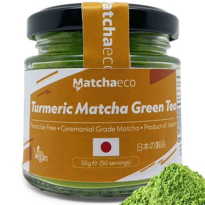 matchaeco 50g matcha green tea powder turmeric
