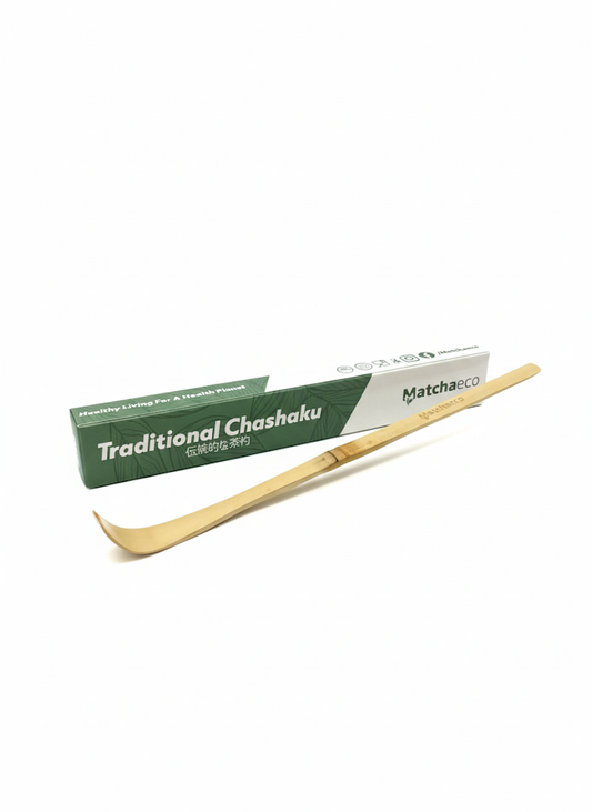 Matchaeco | 1g Bamboo Chashaku Matcha Spoon/Scoop | Traditional Matcha Portion Scoop for an Authentic Japanese Ceremony
